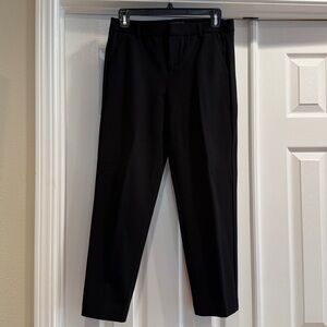 Vince Camuto Women’s Black Ponte Knit Tapered Ankle Pants - petite size 4